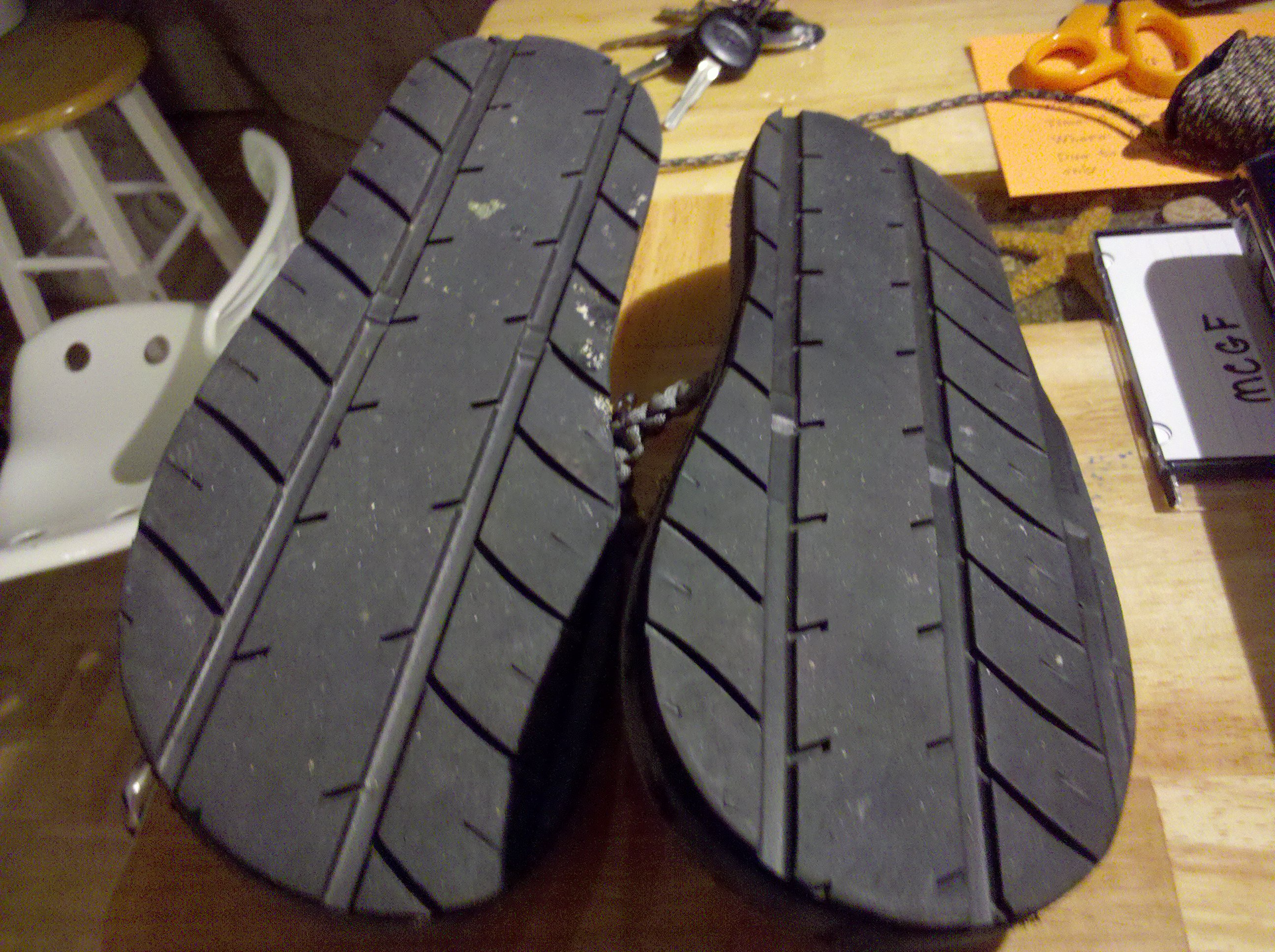 tire flip flops