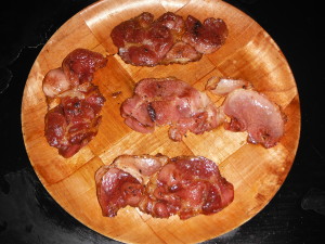 Fried Buckboard bacon