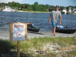 Warning Sign Sandsprit Park