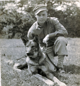 Pic is of my Grandfather, one of my heroes. He was in the Army in the 40's, during WWII, working as a dog handler, then later a cook, when his superiors found out he could turn Army food into something as good as Air Force food :) "An army marches on its stomach." - Napoleon Bonaparte