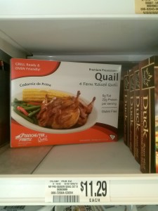 Packaged Quail Meat