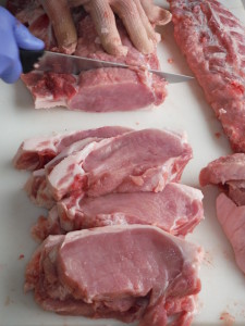Pork Loin cut into chops