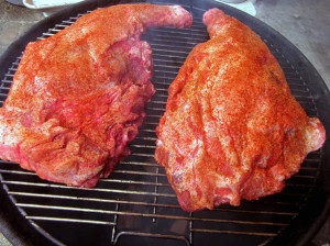 pork shoulders