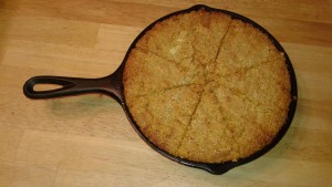 coarse rustic cornbread