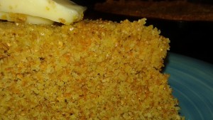 coarse rustic cornbread